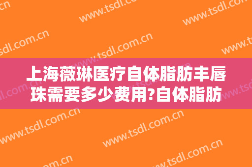 上海薇琳医疗自体脂肪丰唇珠需要多少费用?自体脂肪丰唇珠哪个医生好