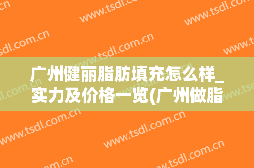 广州健丽脂肪填充怎么样_实力及价格一览(广州做脂肪填充最好的医院哪家)