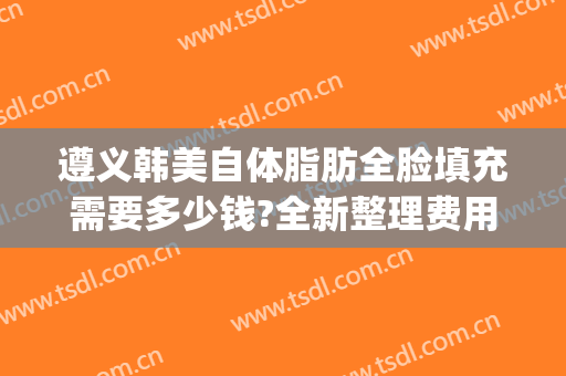 遵义韩美自体脂肪全脸填充需要多少钱?全新整理费用(全脸自体脂肪填充大概需要多少钱)