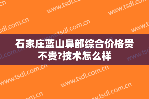 石家庄蓝山鼻部综合价格贵不贵?技术怎么样