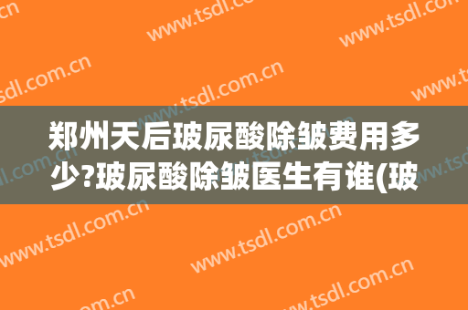 郑州天后玻尿酸除皱费用多少?玻尿酸除皱医生有谁(玻尿酸除皱维持多少钱)