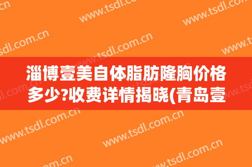淄博壹美自体脂肪隆胸价格多少?收费详情揭晓(青岛壹美天成整形价格表)