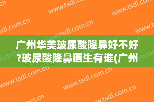 广州华美玻尿酸隆鼻好不好?玻尿酸隆鼻医生有谁(广州华美做鼻子好吗)