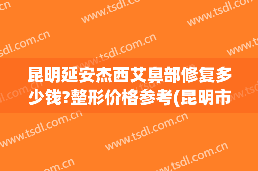 昆明延安杰西艾鼻部修复多少钱?整形价格参考(昆明市延安医院杰西艾美容医院医生)