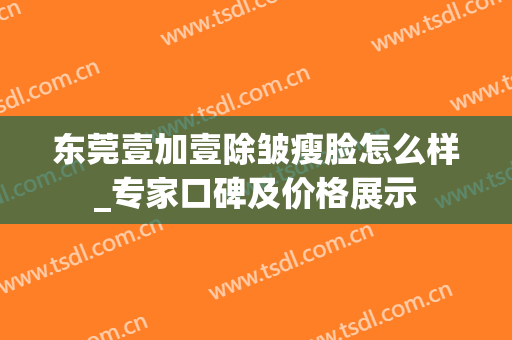 东莞壹加壹除皱瘦脸怎么样_专家口碑及价格展示