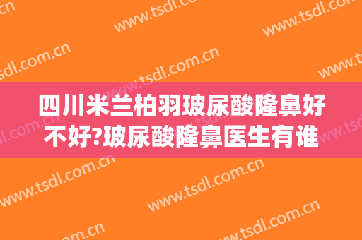 四川米兰柏羽玻尿酸隆鼻好不好?玻尿酸隆鼻医生有谁(四川米兰柏羽整形医院)