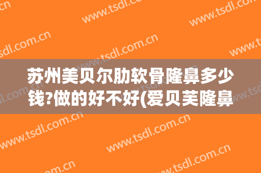 苏州美贝尔肋软骨隆鼻多少钱?做的好不好(爱贝芙隆鼻和肋骨隆鼻哪个好)