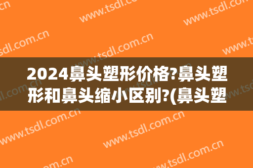 2024鼻头塑形价格?鼻头塑形和鼻头缩小区别?(鼻头塑形是什么)