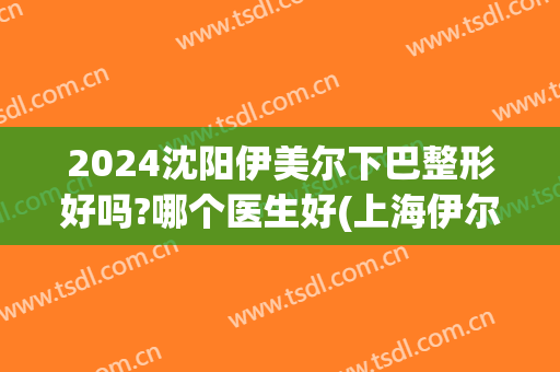 2024沈阳伊美尔下巴整形好吗?哪个医生好(上海伊尔美整形医院)