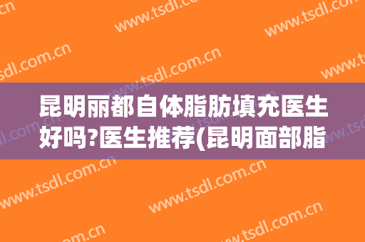 昆明丽都自体脂肪填充医生好吗?医生推荐(昆明面部脂肪填充哪家好)