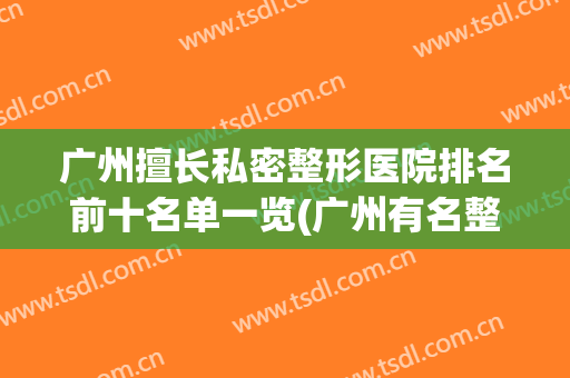 广州擅长私密整形医院排名前十名单一览(广州有名整形医院)
