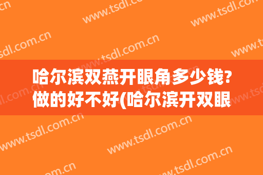 哈尔滨双燕开眼角多少钱?做的好不好(哈尔滨开双眼皮整形)