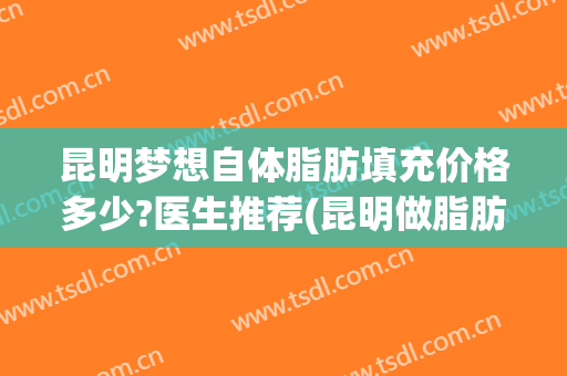 昆明梦想自体脂肪填充价格多少?医生推荐(昆明做脂肪填充)