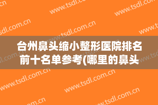 台州鼻头缩小整形医院排名前十名单参考(哪里的鼻头缩小做得好)