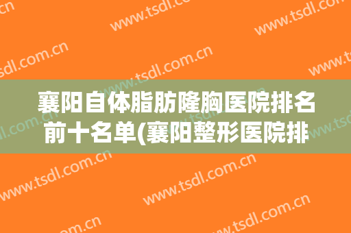 襄阳自体脂肪隆胸医院排名前十名单(襄阳整形医院排名)
