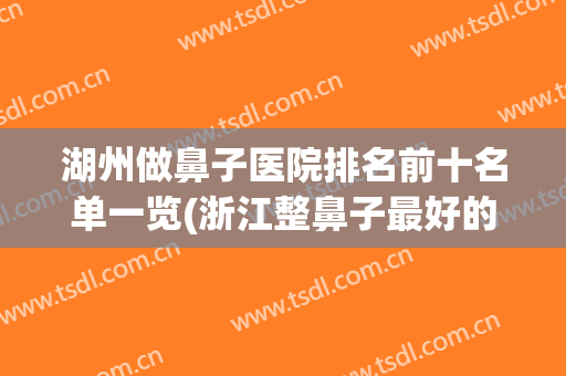 湖州做鼻子医院排名前十名单一览(浙江整鼻子最好的医院)