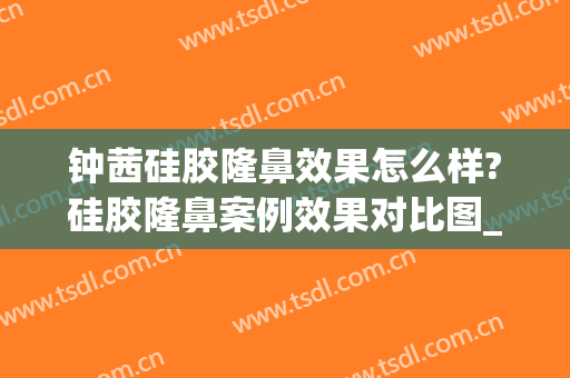 钟茜硅胶隆鼻效果怎么样?硅胶隆鼻案例效果对比图_好大夫工作室