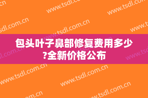 包头叶子鼻部修复费用多少?全新价格公布