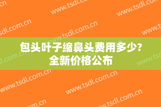 包头叶子缩鼻头费用多少?全新价格公布