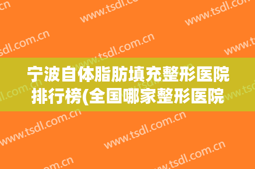 宁波自体脂肪填充整形医院排行榜(全国哪家整形医院自体脂肪填充最好)