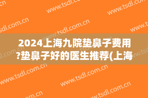 2024上海九院垫鼻子费用?垫鼻子好的医生推荐(上海九院隆鼻2024手术价目表)