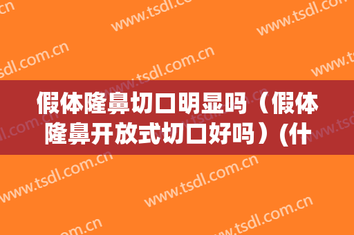 假体隆鼻切口明显吗（假体隆鼻开放式切口好吗）(什么样的鼻子只要单纯做假体隆鼻)