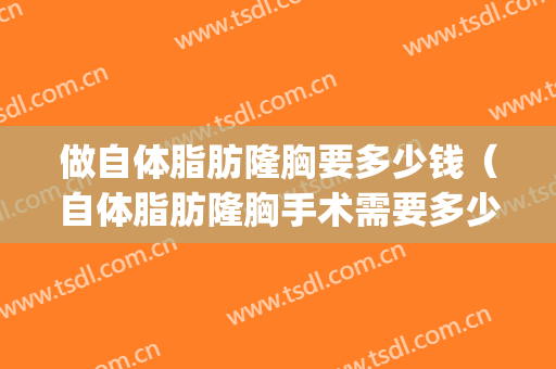做自体脂肪隆胸要多少钱（自体脂肪隆胸手术需要多少钱）(自体脂肪隆胸需要花多少钱)