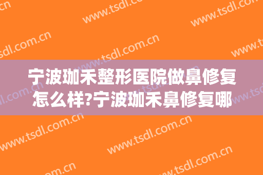 宁波珈禾整形医院做鼻修复怎么样?宁波珈禾鼻修复哪个医生好?(宁波海曙珈禾整形医院)