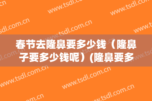 春节去隆鼻要多少钱（隆鼻子要多少钱呢）(隆鼻要多少钱呀)