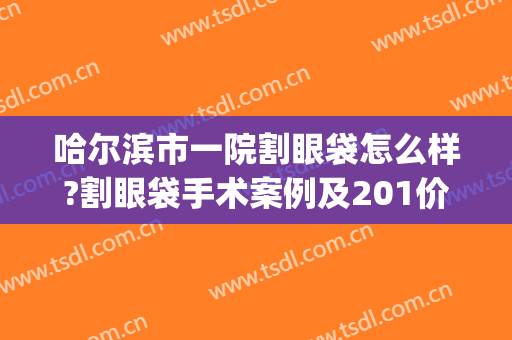 哈尔滨市一院割眼袋怎么样?割眼袋手术案例及201价格(哈尔滨做双眼皮切眼袋谁家好)
