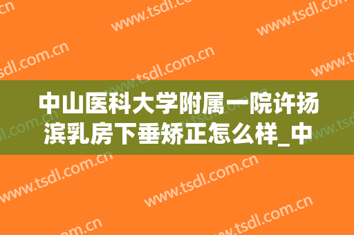 中山医科大学附属一院许扬滨乳房下垂矫正怎么样_中山医科大学附属一院2024乳房下垂矫正价格