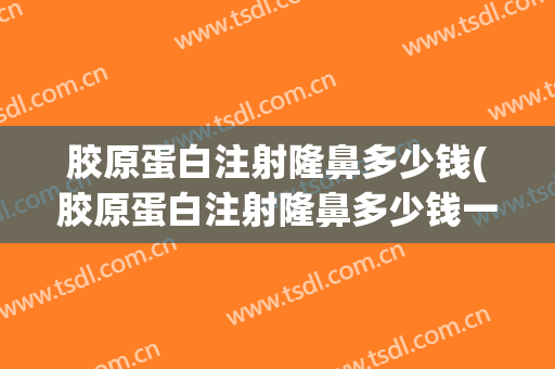 胶原蛋白注射隆鼻多少钱(胶原蛋白注射隆鼻多少钱一只)