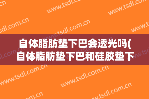 自体脂肪垫下巴会透光吗(自体脂肪垫下巴和硅胶垫下巴的比较)