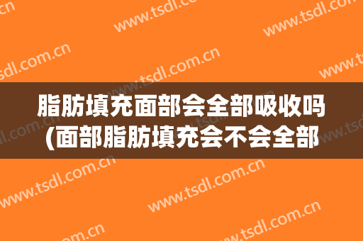 脂肪填充面部会全部吸收吗(面部脂肪填充会不会全部吸收)