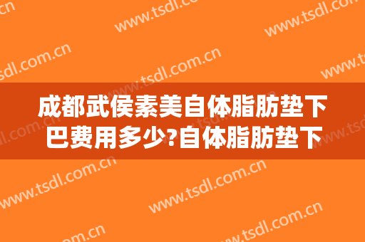 成都武侯素美自体脂肪垫下巴费用多少?自体脂肪垫下巴医生有谁(下巴填充脂肪多少钱)