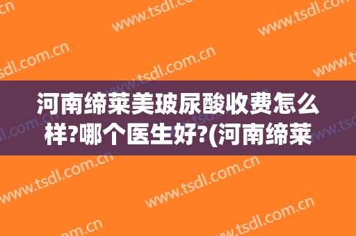 河南缔莱美玻尿酸收费怎么样?哪个医生好?(河南缔莱美玻尿酸收费怎么样?哪个医生好啊)
