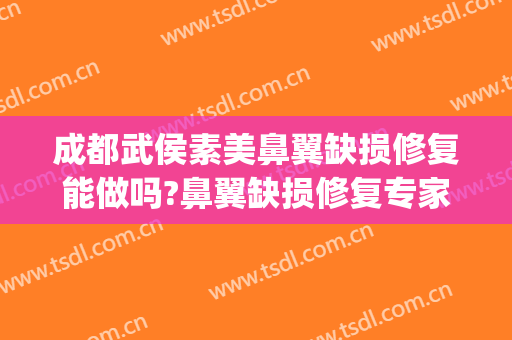 成都武侯素美鼻翼缺损修复能做吗?鼻翼缺损修复专家有谁(成都鼻修复好的医生)