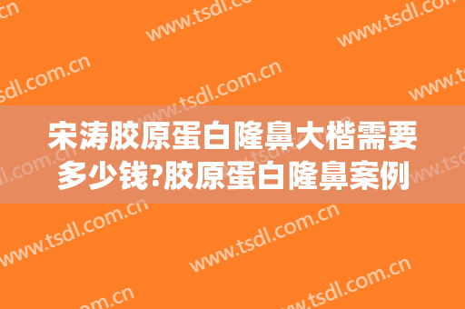 宋涛胶原蛋白隆鼻大楷需要多少钱?胶原蛋白隆鼻案例效果对比图_中国医学科学院整形外科医院