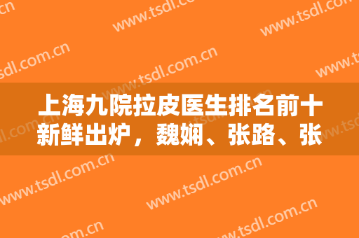 上海九院拉皮医生排名前十新鲜出炉，魏娴、张路、张盈帆等上榜