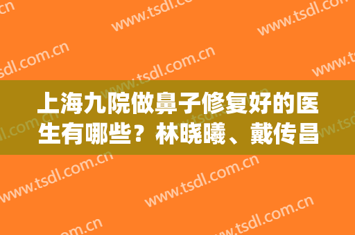 上海九院做鼻子修复好的医生有哪些？林晓曦、戴传昌、魏皎等5位介绍(上海九院戴传昌做鼻子风格)