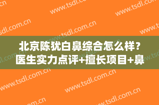 北京陈犹白鼻综合怎么样？医生实力点评+擅长项目+鼻综合案例(北京鼻综合哪家做得好)