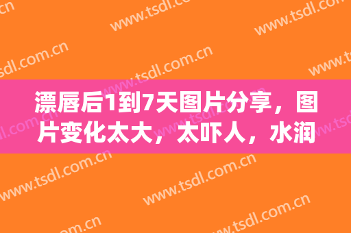 漂唇后1到7天图片分享，图片变化太大，太吓人，水润十足!(漂唇过后几天的图片)