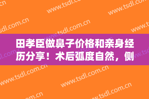 田孝臣做鼻子价格和亲身经历分享！术后弧度自然，侧颜绝美(田孝臣鼻综合案例)