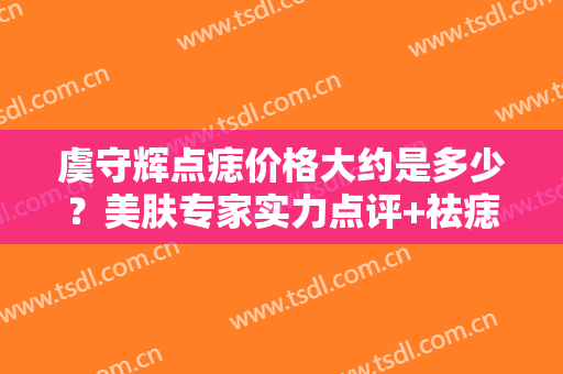 虞守辉点痣价格大约是多少？美肤专家实力点评+祛痣案例，必看！