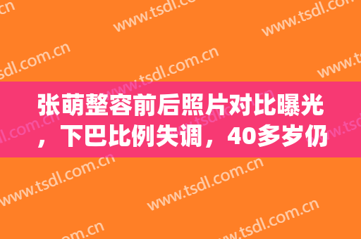 张萌整容前后照片对比曝光，下巴比例失调，40多岁仍然乘风破浪！(张萌整形前后)