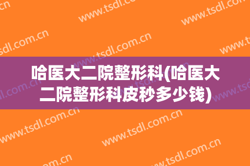 哈医大二院整形科(哈医大二院整形科皮秒多少钱)