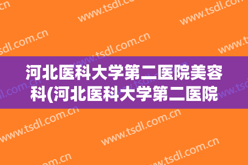 河北医科大学第二医院美容科(河北医科大学第二医院美容科是不是外包)