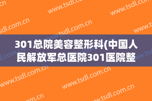 301总院美容整形科(中国人民解放军总医院301医院整形科)