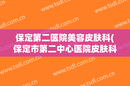 保定第二医院美容皮肤科(保定市第二中心医院皮肤科医生简历)