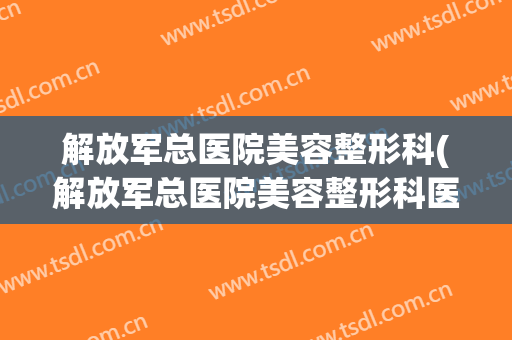 解放军总医院美容整形科(解放军总医院美容整形科医生)